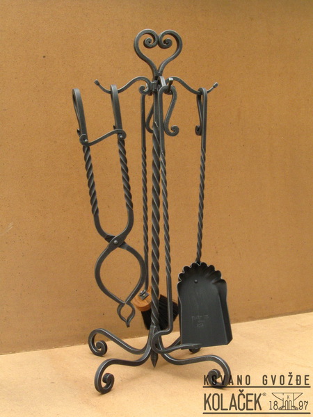 Kovani pribor za kamin — model 6
